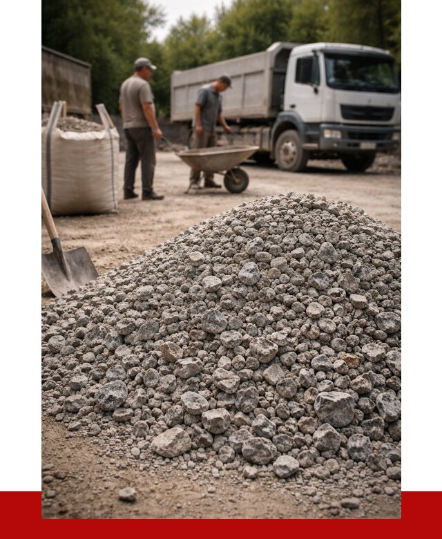 Гранитный щебень фракция 20-40 в Апшеронске от 3279 руб. ПРОНЕРУДПшр