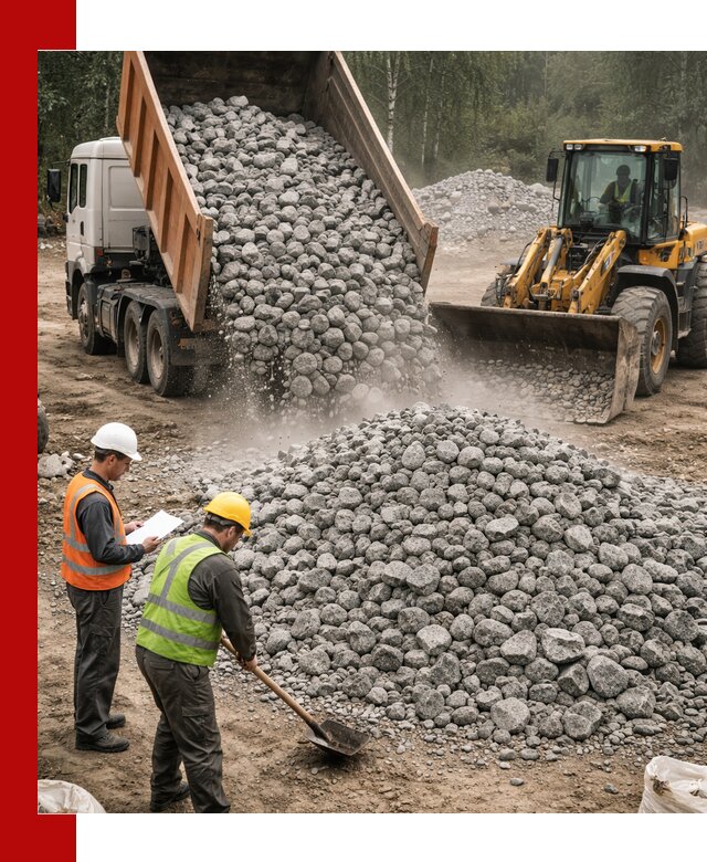 Гранитный щебень фракция 70-150 доставка в Апшеронске