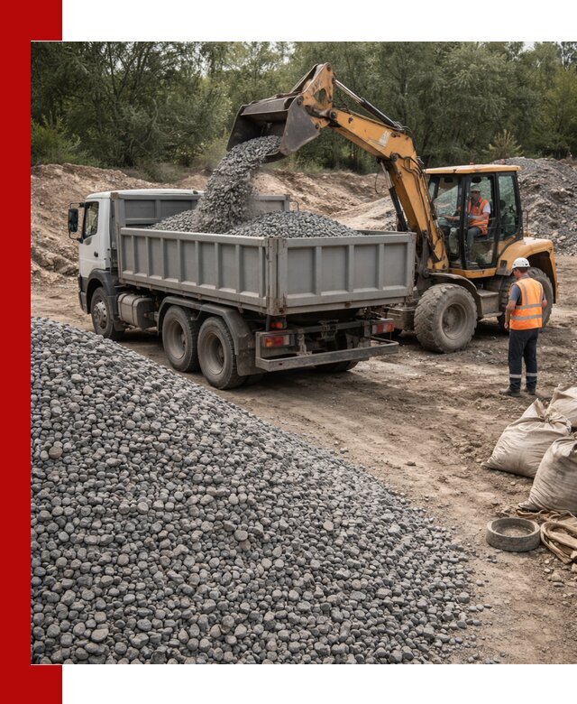 Доставка гравийного щебня в Апшеронске оптом и в розницу