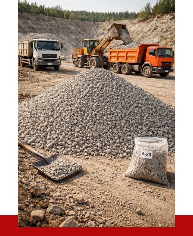 Доломитовый щебень фр. 5-20 в Апшеронске от 4304 р. | ПРОНЕРУДПшр