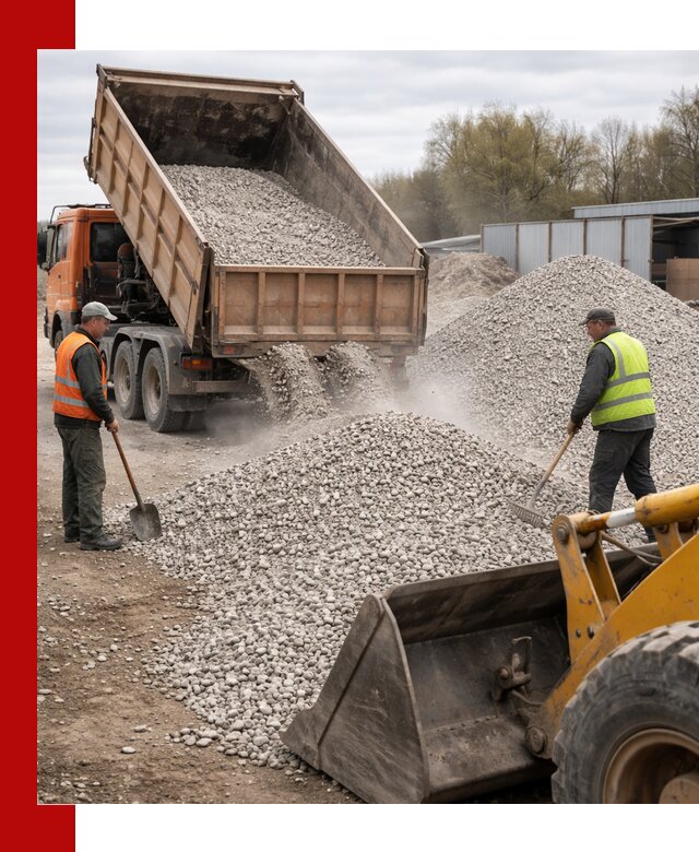Доломитовый щебень фракции 5-20 с доставкой в Апшеронске