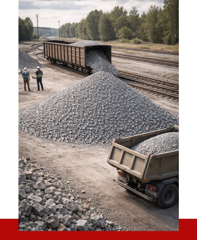 Железнодорожный щебень 20-60 в Апшеронске от 1742 р. | ПРОНЕРУДПшр