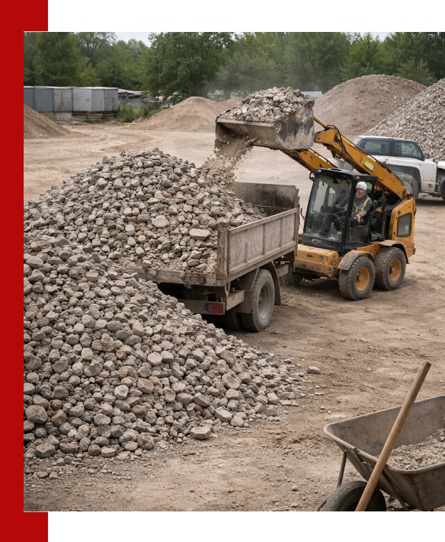 Доставка вторичного щебня в Апшеронске для строительных работ