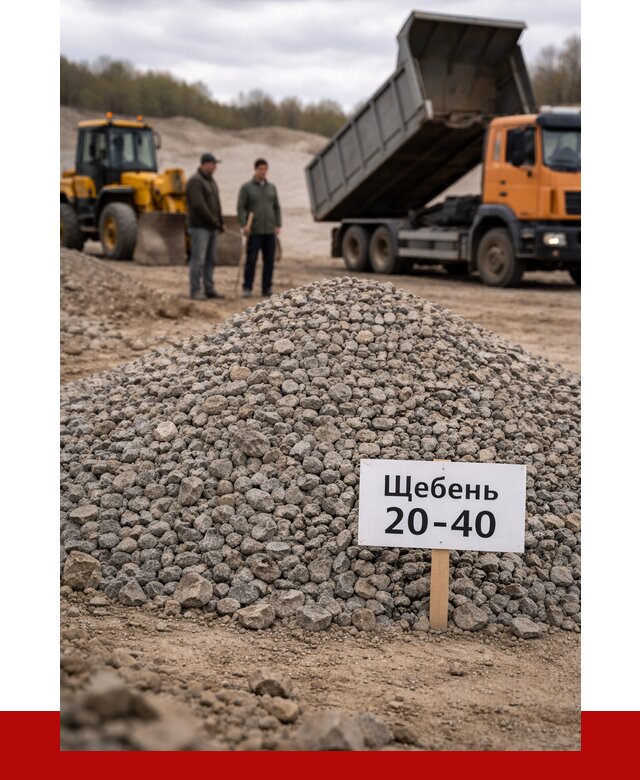 Бетонный щебень фракция 20-40 в Апшеронске от 2511 р. | ПРОНЕРУДПшр