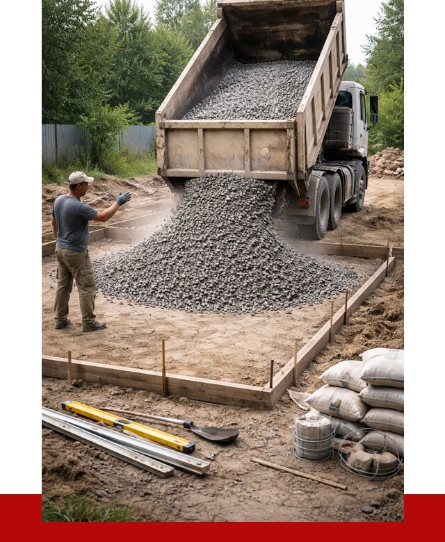 Купить щебень для фундамента в Апшеронске от 4612 р. | ПРОНЕРУДПшр