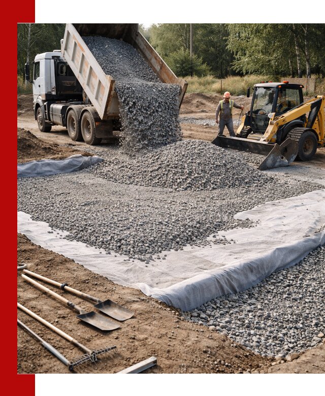 Щебень для фундамента с доставкой в Апшеронске