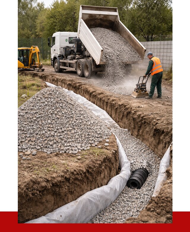 Щебень для дренажа в Апшеронске от 1896 р., ПРОНЕРУДПшр доставка