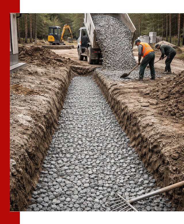 Щебень для дренажа с доставкой в Апшеронске высокого качества