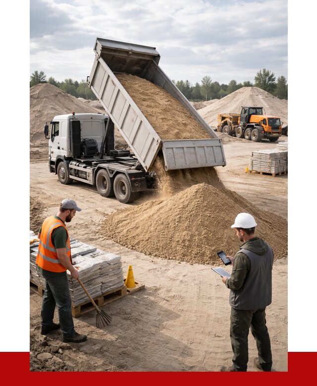 Карьерный песок с доставкой в Апшеронске от 3689 р. ПРОНЕРУДПшр