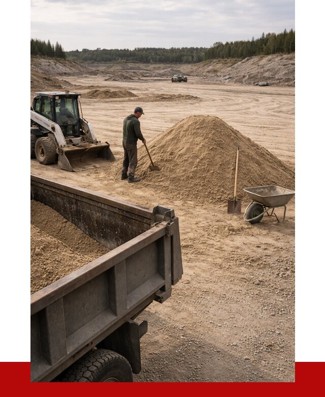 Карьерный песок среднезернистый в Апшеронске, от 2255 р. ПРОНЕРУДПшр