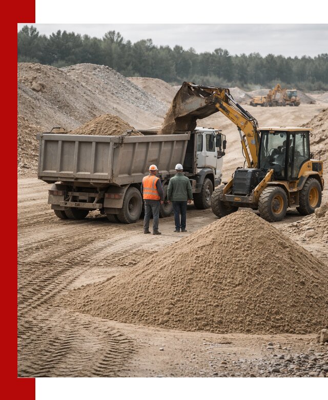 Карьерный среднезернистый песок с доставкой в Апшеронске