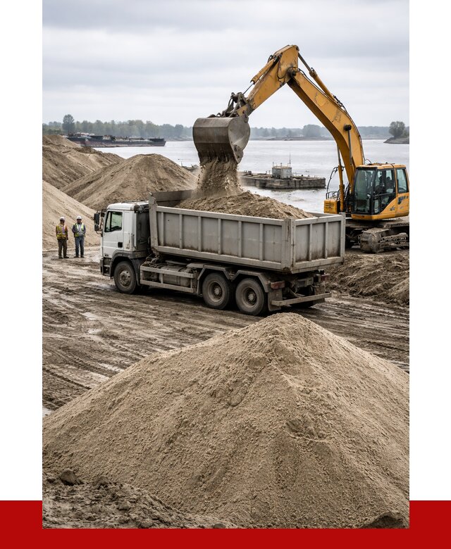 Купить речной песок навалом в Апшеронске от 1845 р., ПРОНЕРУДПшр