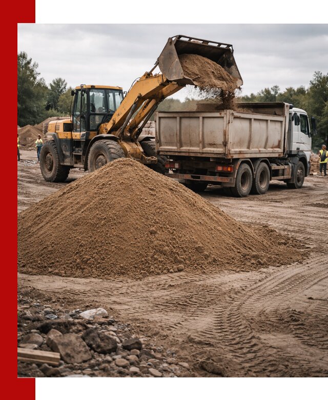 Доставка речного песка навалом в Апшеронске быстро и выгодно