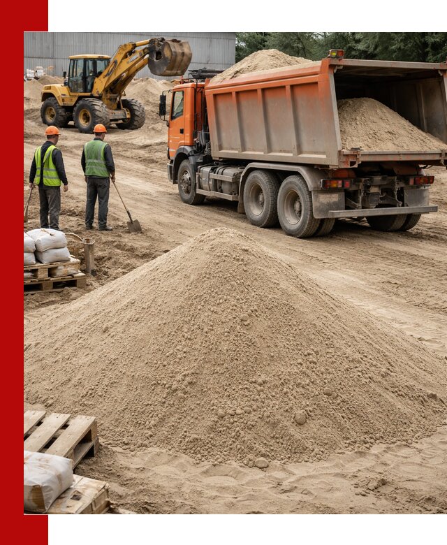 Доставка и продажа мытого речного песка в Апшеронске