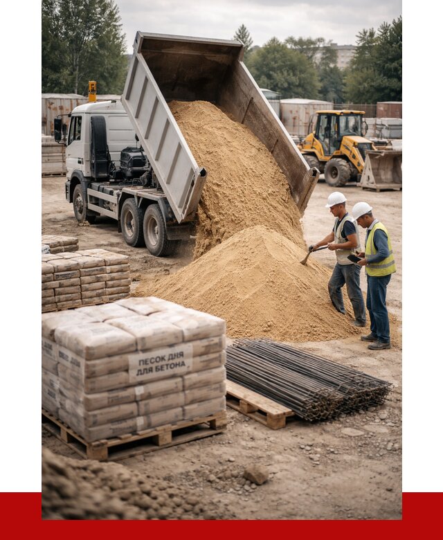 Песок для бетона в Апшеронске от 2562 р. с доставкой, ПРОНЕРУДПшр