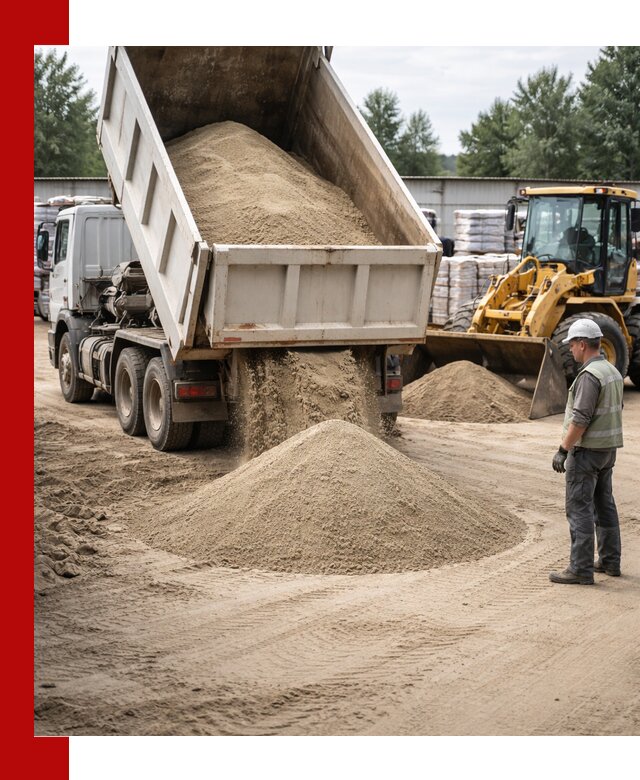 Поставка и доставка песка для бетона в Апшеронске