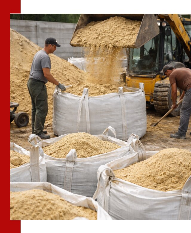 Поставка качественного песка для кладки в Апшеронске