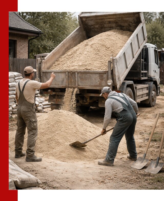Песок для штукатурки с доставкой в Апшеронске качественный и чистый