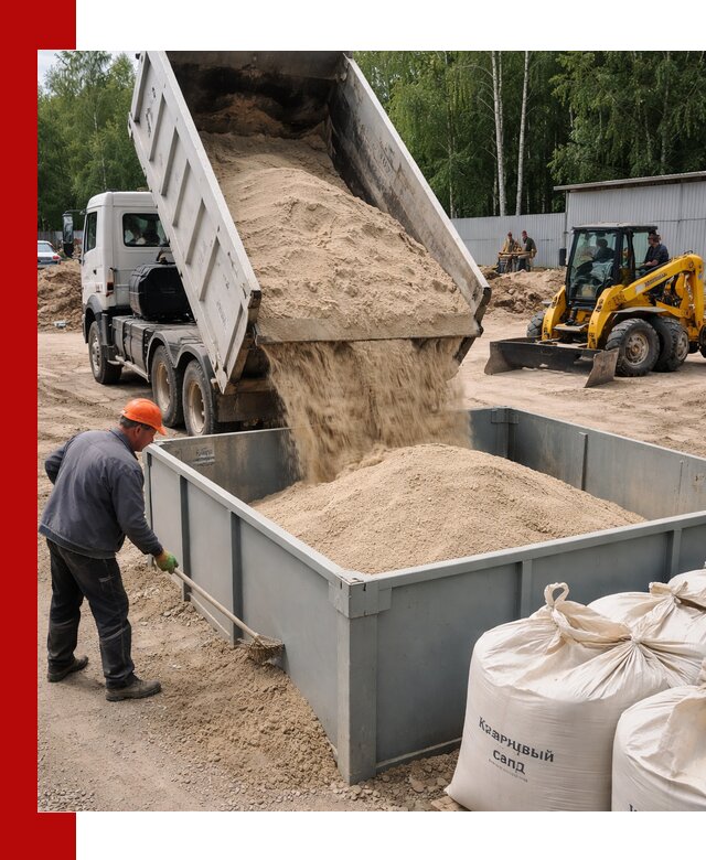 Кварцевый песок для фильтра в Апшеронске — доставка и качество