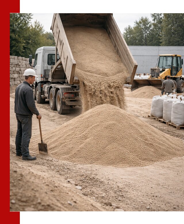 Кварцевый песок фракция 0–3 мм с доставкой в Апшеронске