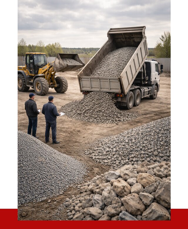 Гравий и камень с доставкой в Апшеронске от 4304 р. - ПРОНЕРУДПшр