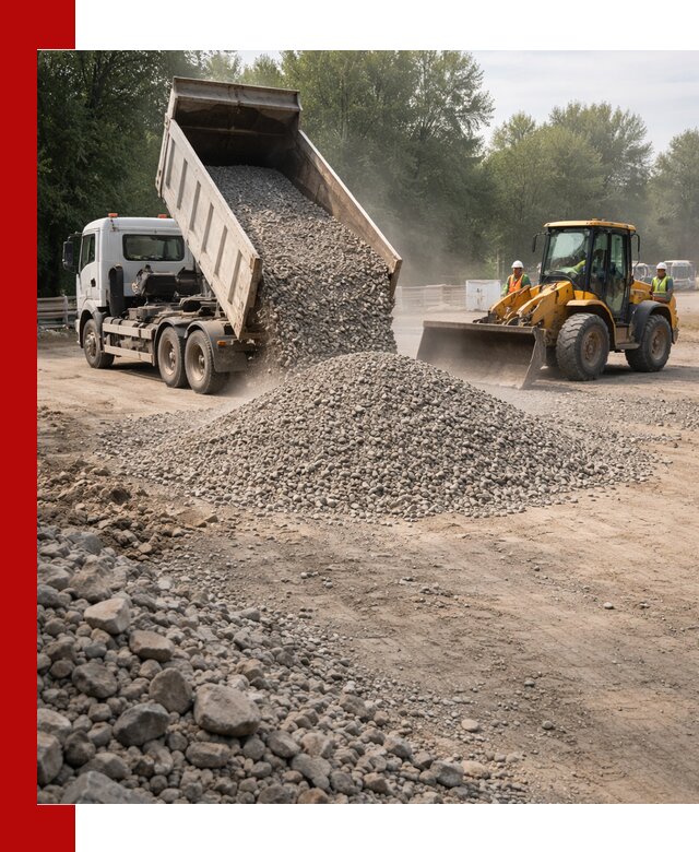 Гравий фракция 5–20 доставка в Апшеронске оптом и в розницу