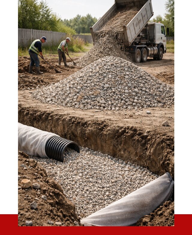 Гравий для дренажа в Апшеронске от 2255 р., доставка ПРОНЕРУДПшр