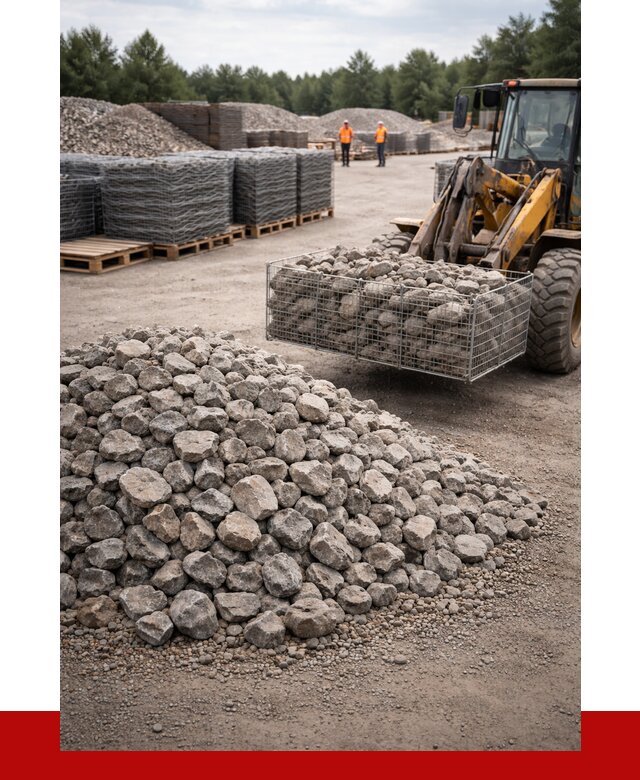 Камень для габионов фракция 70-150 в Апшеронске от 4304 р. | ПРОНЕРУДПшр