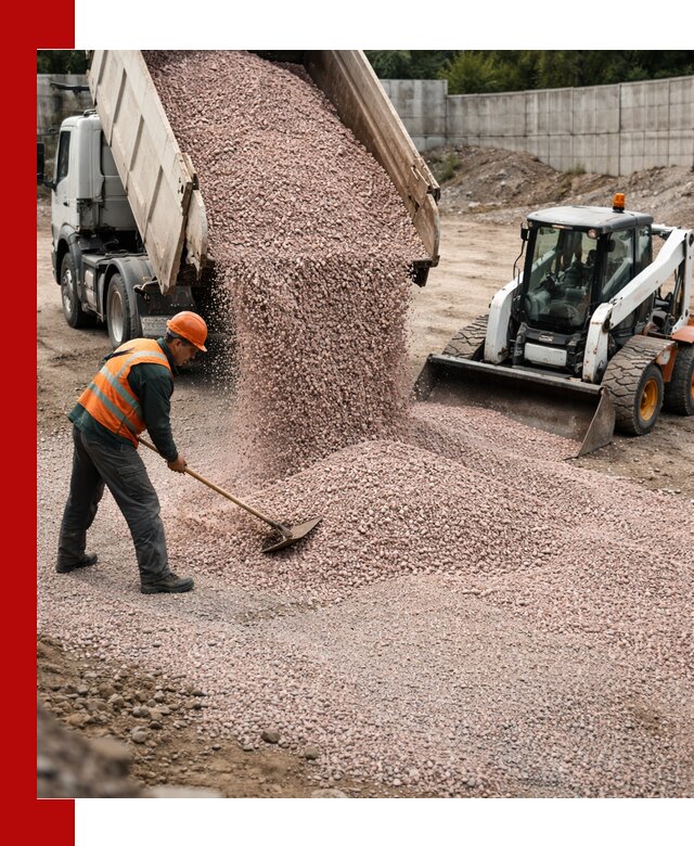Крошка розовый гранит с доставкой в Апшеронске от производителя