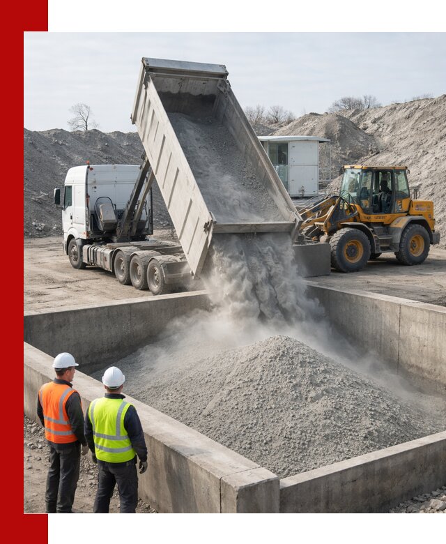 Доставка цемента навалом в Апшеронске крупными партиями