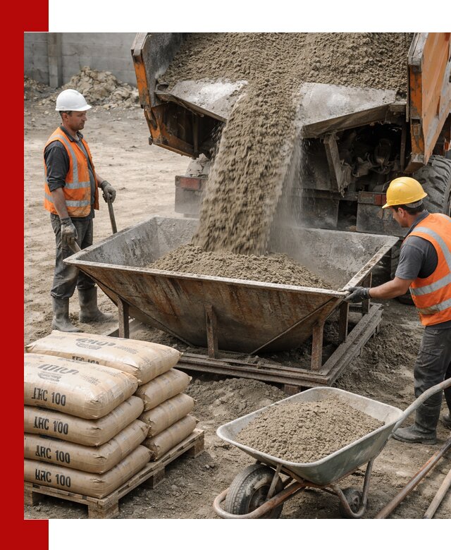 Доставка цементно-песчаной смеси М100 в Апшеронске