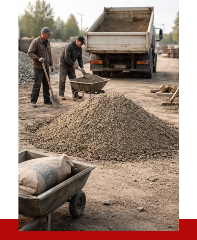 Цементно-песчаная смесь М150 в Апшеронске от 4817 р. | ПРОНЕРУДПшр