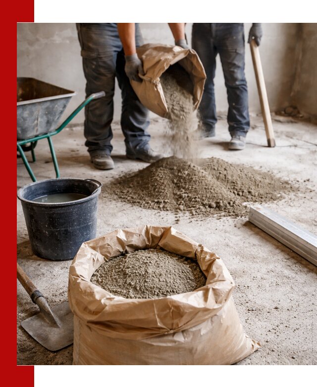 Доставка сухой смеси для стяжки в Апшеронске