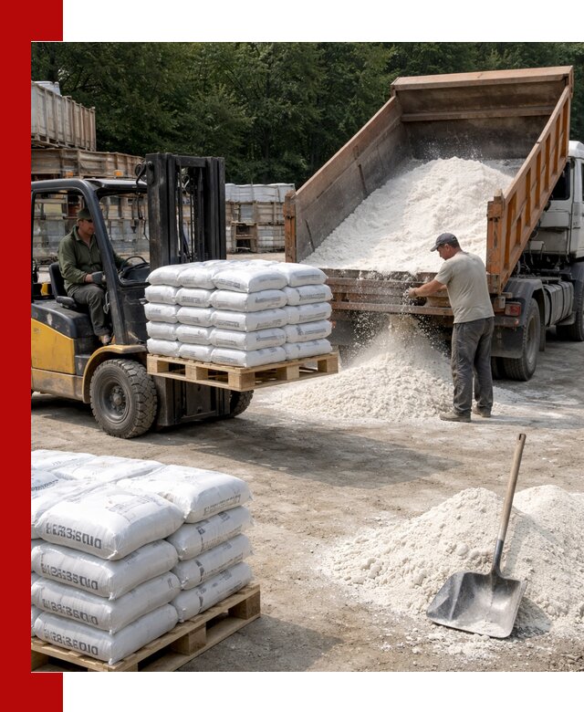 Доставка строительной извести оптом и в розницу в Апшеронске