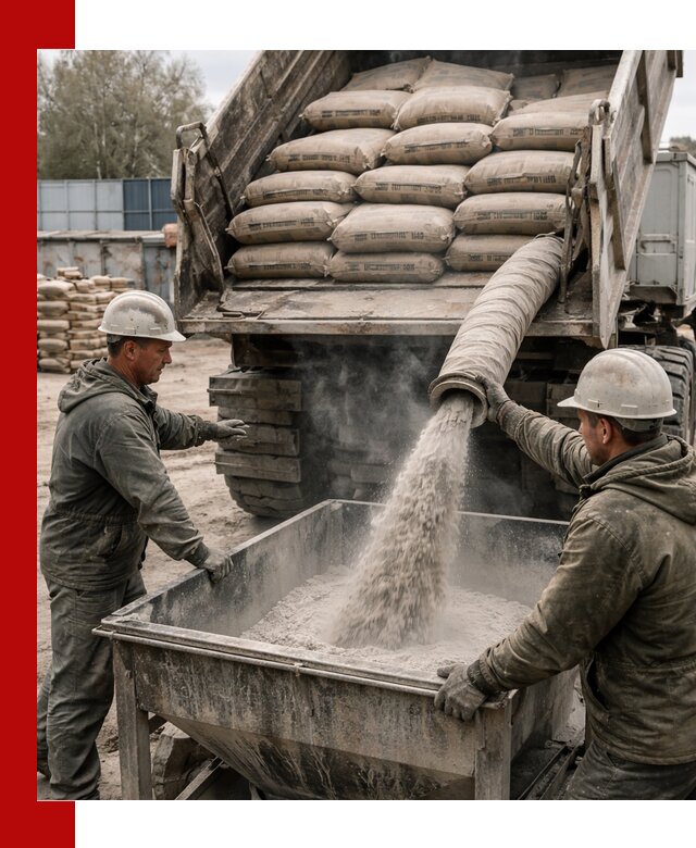 Доставка цемента М400 в Апшеронске оптом и в розницу