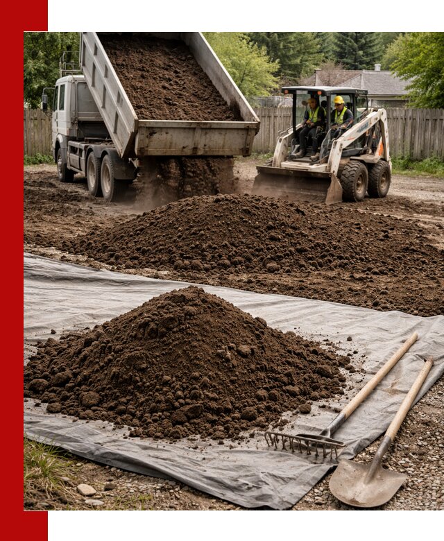 Грунт для отсыпки участка с доставкой в Апшеронске