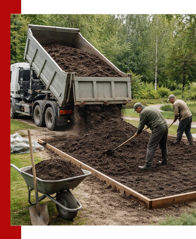 Доставка грунта для озеленения и благоустройства в Апшеронске