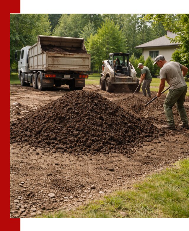 Доставка и укладка грунта для газона в Апшеронске
