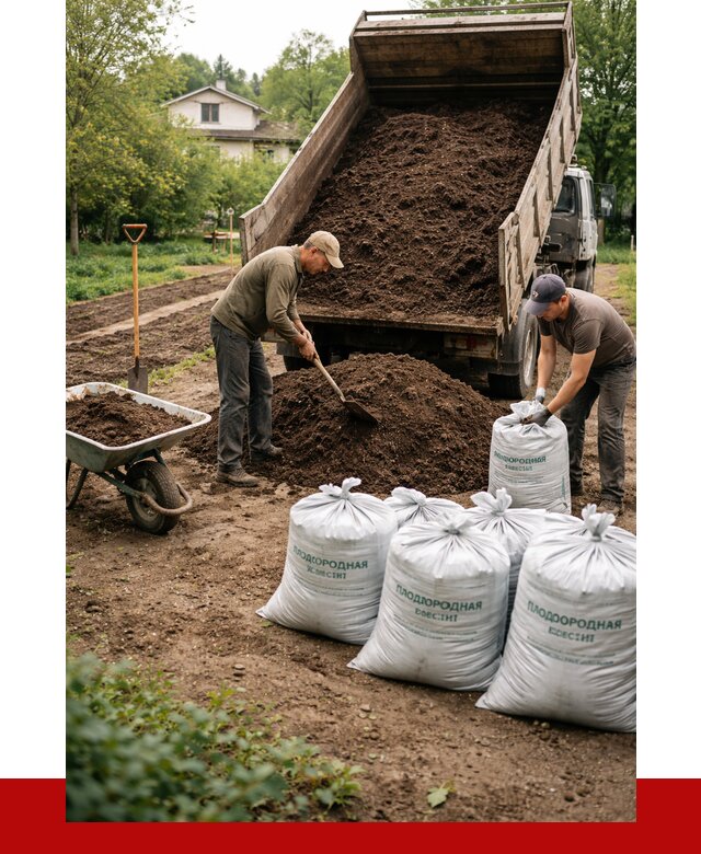 Плодородная смесь в Апшеронске от 4304 р./куб с доставкой | ПРОНЕРУДПшр