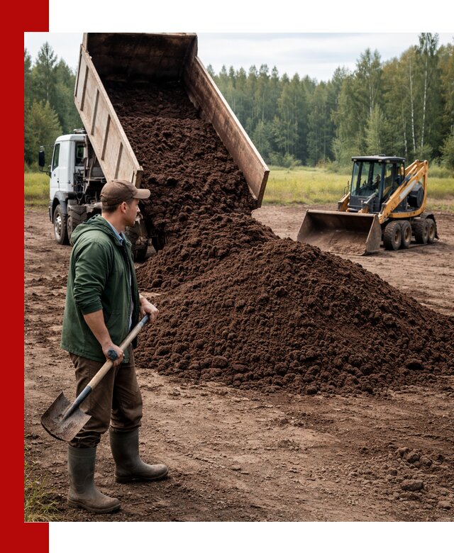 Купить верховой торф с доставкой в Апшеронске для садоводства и растений