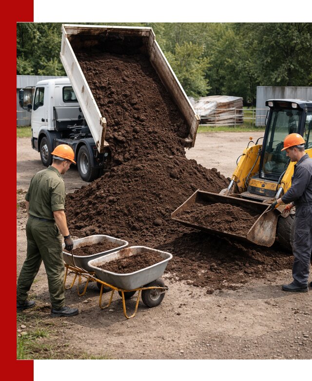 Доставка торфо-земляной смеси в Апшеронске для огорода и ландшафта