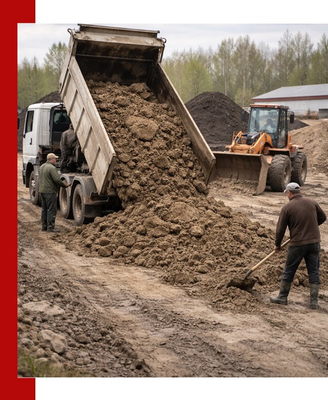 Доставка глин и суглинков в Апшеронске оптом и вкрай