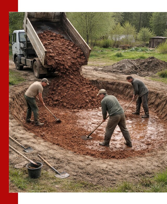Купить качественную глину для пруда в Апшеронске