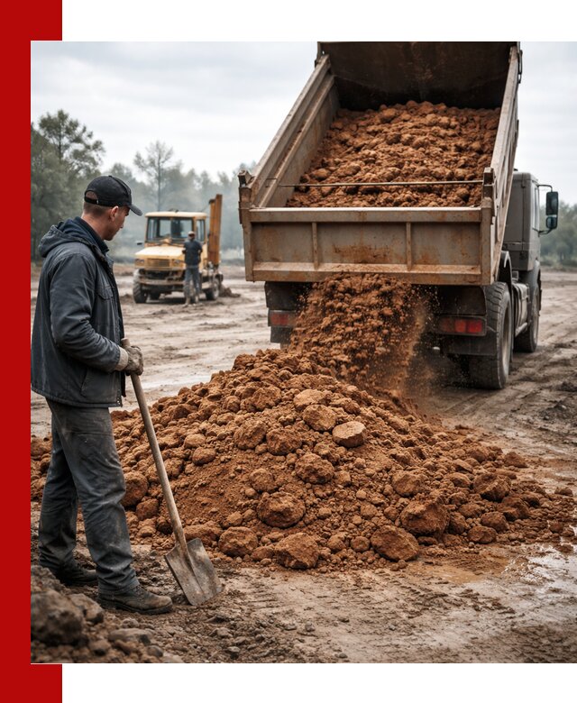 Глина для засыпки в Апшеронске с доставкой самосвалами