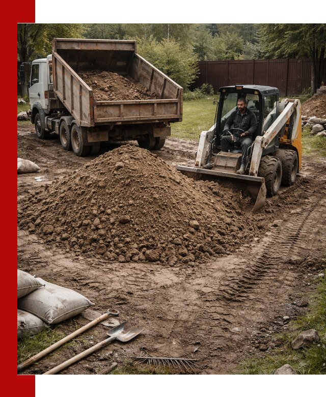 Суглинок для планировки участков в Апшеронске с доставкой и выгрузкой