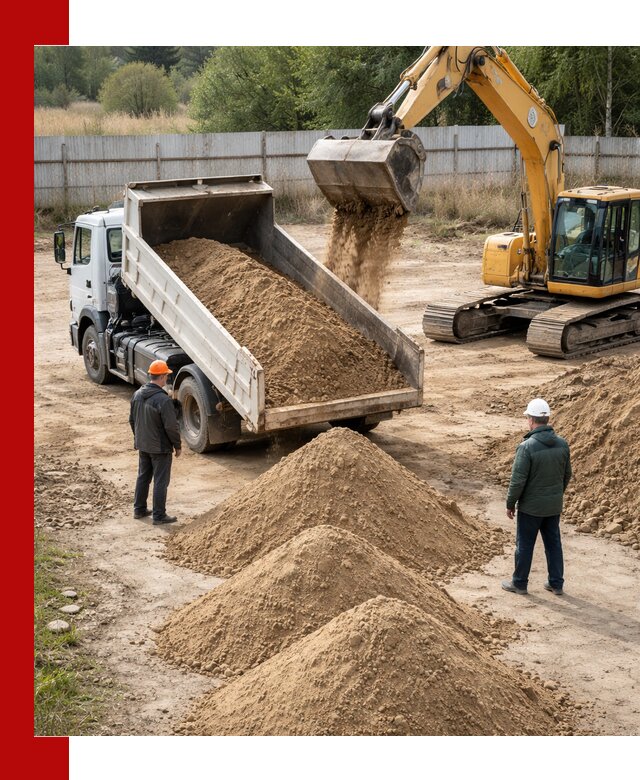 Доставка супеси вагонными и автопартиями в Апшеронске