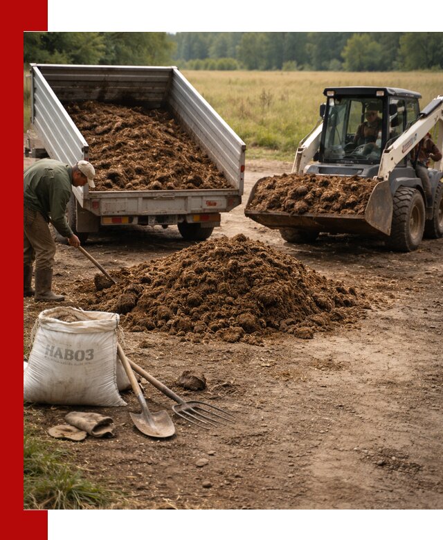 Доставка конского навоза в Апшеронске с разгрузкой и доставкой на объект