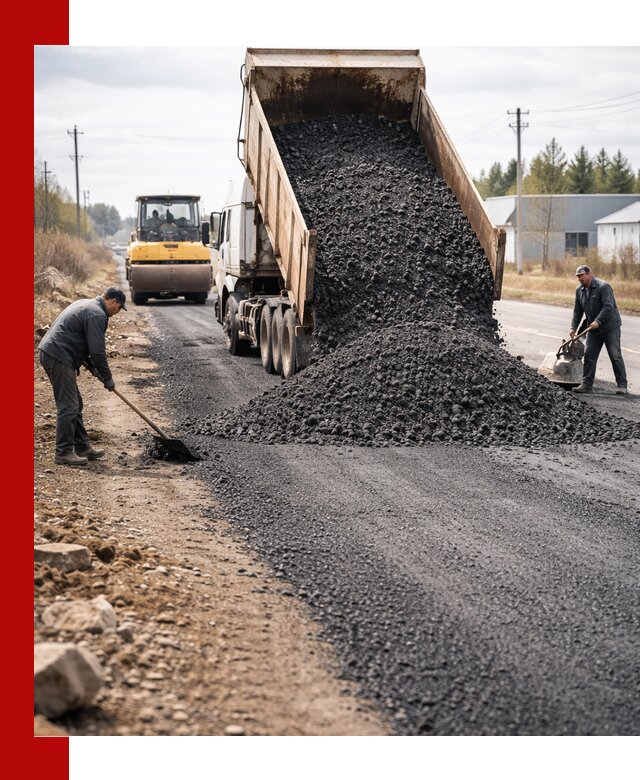 Асфальтовая крошка для дорог в Апшеронске — поставка и доставка