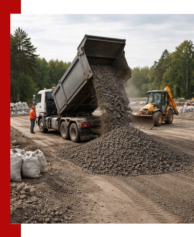 Доставка дробленого асфальта в Апшеронске для дорожных работ