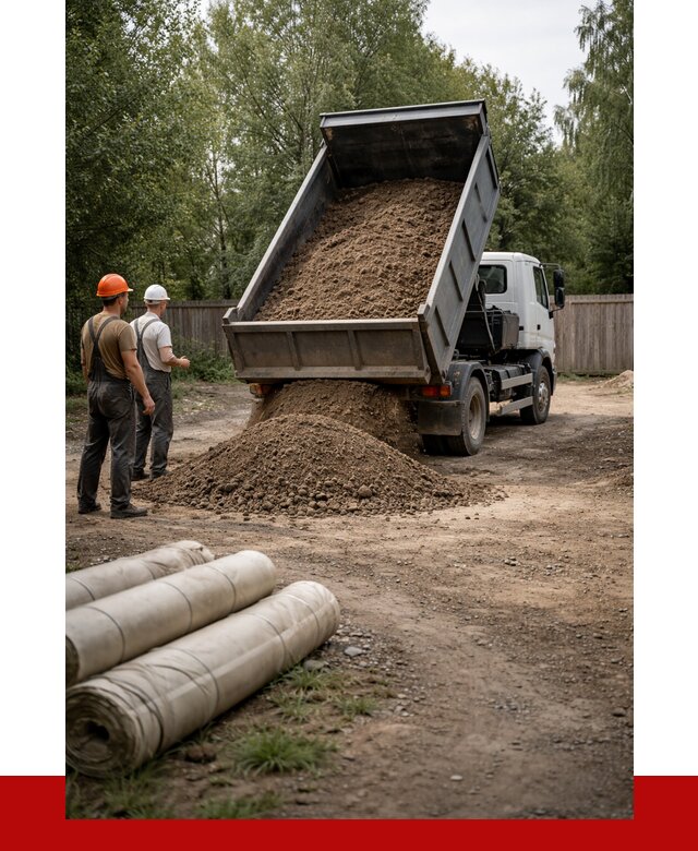 Доставка сыпучих материалов самосвалом в Апшеронск от 4304 р. | ПРОНЕРУДПшр